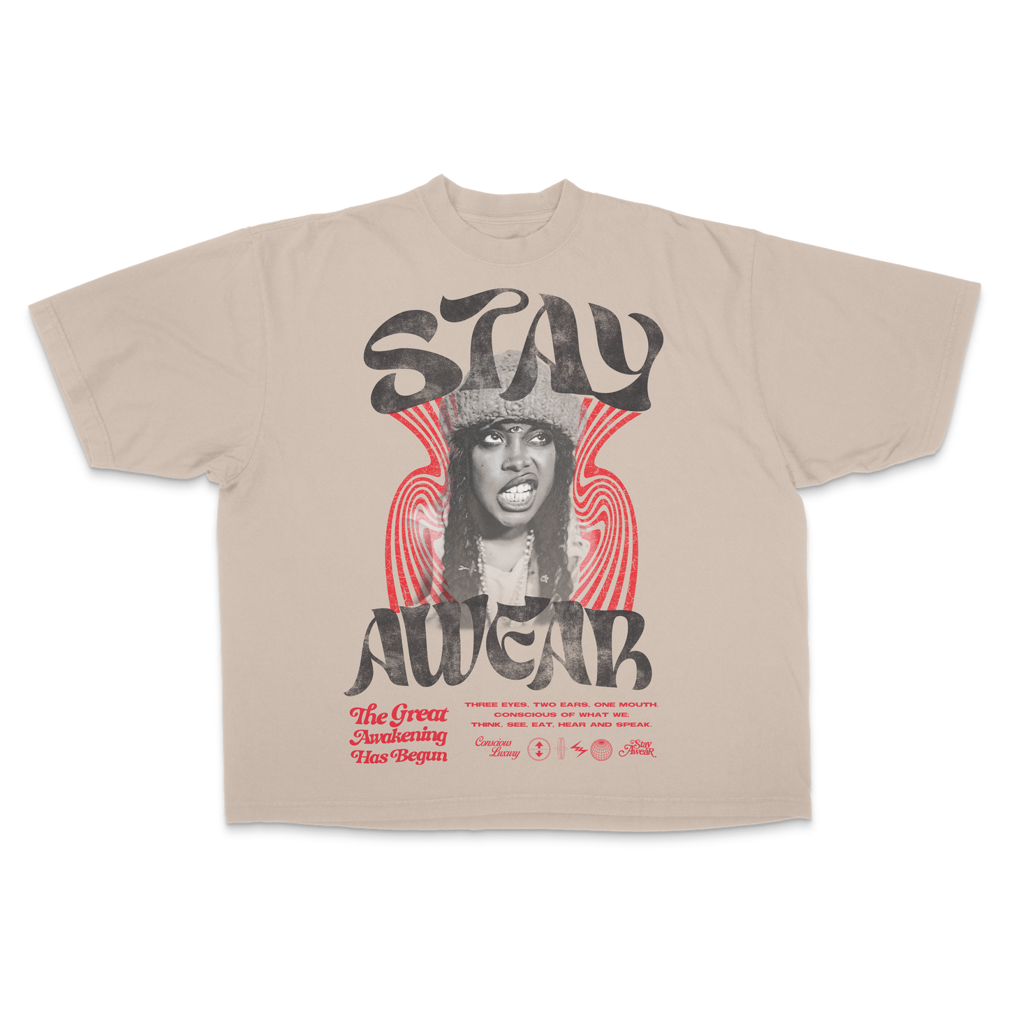 "All Eyes Awear" Erykah Badu Oversized Tee