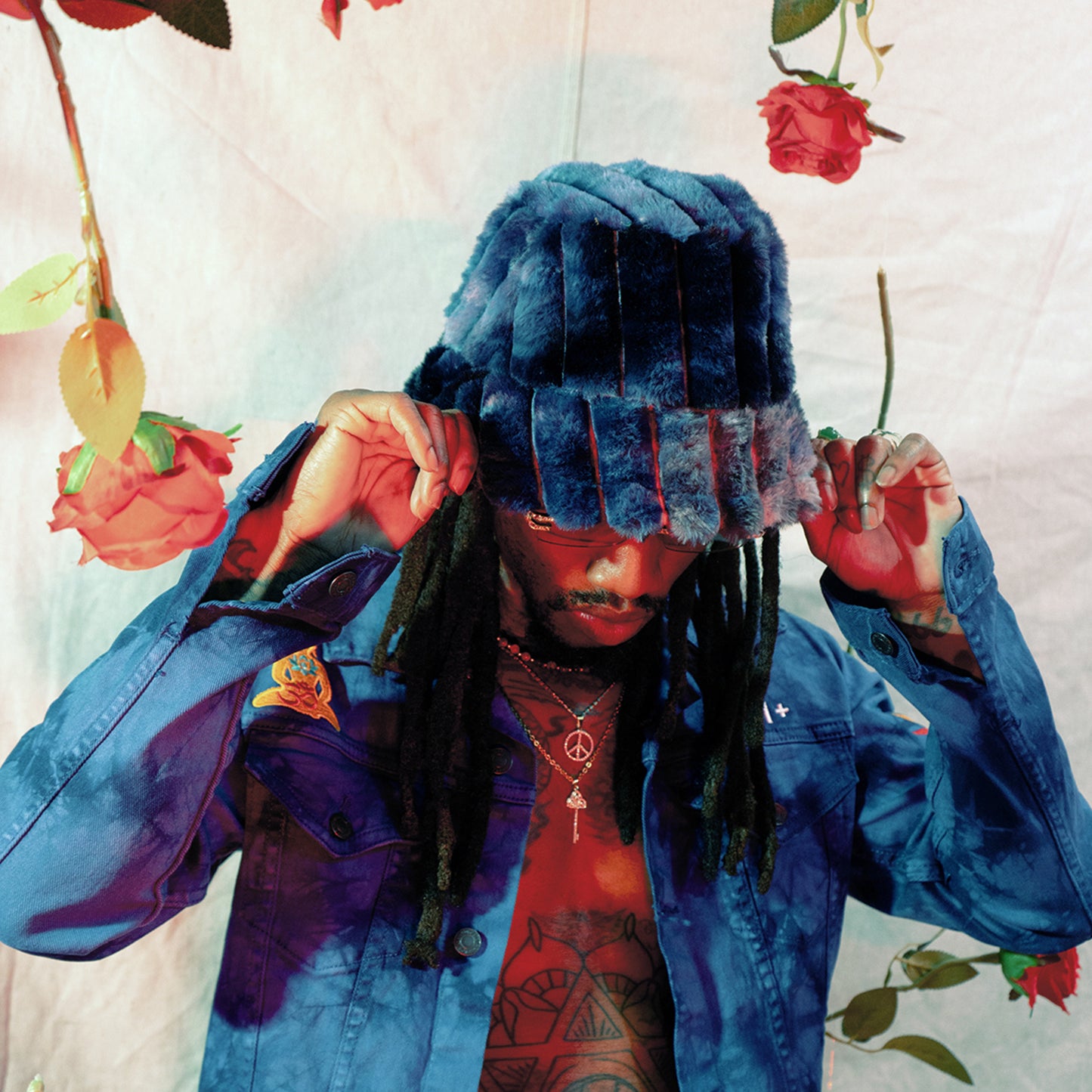 “Conscious Thoughts” Marbled Faux Fur Bucket Hat